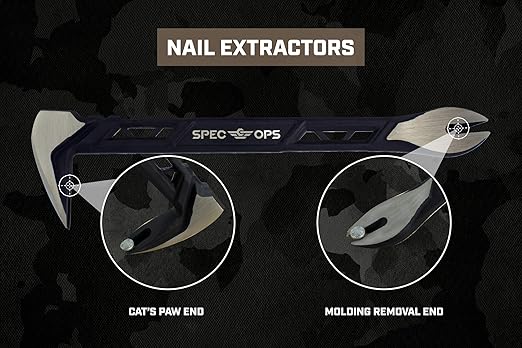 Spec Ops Tools 11" Nail Puller Cats Paw Pry Bar