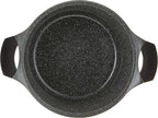 Lock & Lock CookPlus Marble Stone 24cm Deep Casserole, Grey