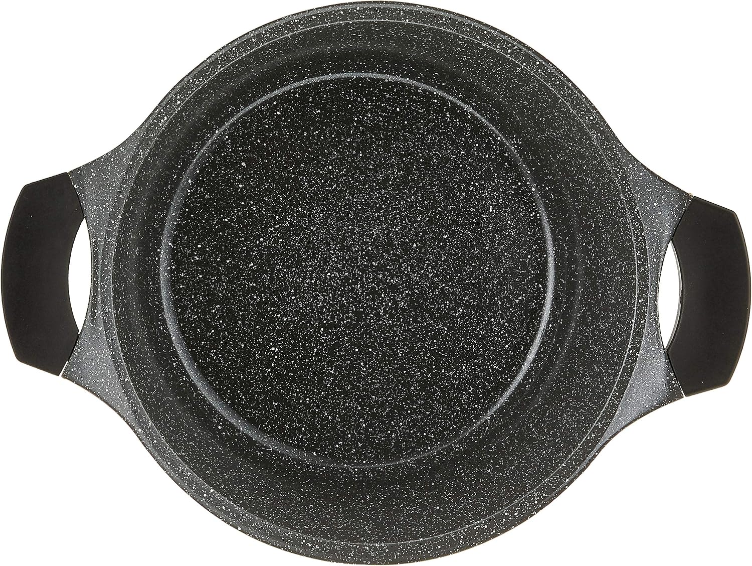 Lock & Lock CookPlus Marble Stone 24cm Deep Casserole, Grey