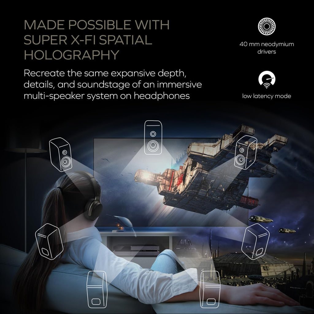 Creative Zen Hybrid SXFI Wireless Over-Ear Headphones