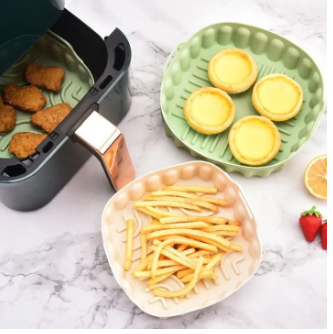 Small Rectangular Silicone Air Fryer Basket Secondary image