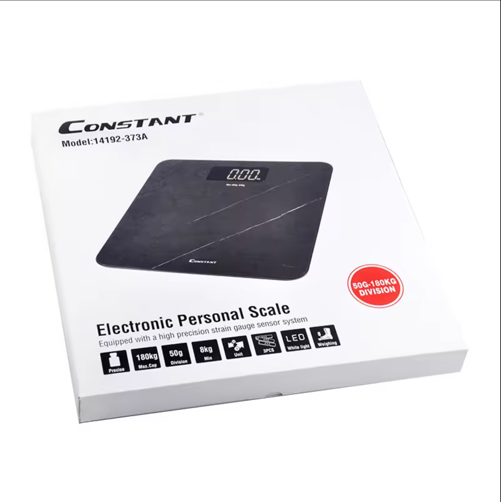 Constant 14192373A Frosted Electronic Personal Scale 50G To 180KG