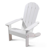 KidKraft Wooden Adirondack Children's Outdoor Chair, Kid's Patio Furniture, White, Gift for Ages 3-8