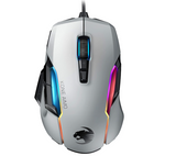 ROCCAT Kone AIMO Remastered PC Gaming Mouse, Optical, RGB Backlit Lighting, 23 Programmable Keys, Onboard Memory, Palm Grip, Owl Eye Sensor, Ergonomic, LED Illumination, Adjustable to 16,000 DPI-White