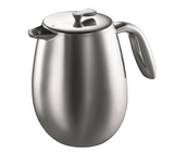 Bodum COLUMBIA Thermal French Press Coffee Maker, Stainless Steel, 51 Ounce (12 Cup) Silver Size Name:51 oz