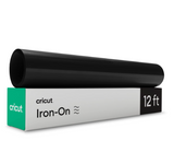 Cricut Everyday Iron On - 12” x 12ft - HTV Vinyl for T-Shirts - Use with Cricut Explore Air 2/Maker, StrongBond Guarantee, Outlast 50+ Washes, Black