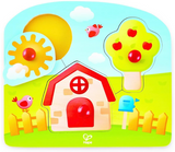 Hape E1311 Country Peg Puzzle (4 Pieces)