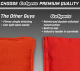 GoSports Cornhole Bean Bags Set of 4 - Regulation All Weather/orange colour