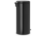 Brabantia NewIcon Pedal Bin 30L (Matt Black) Soft-Closure Kitchen Rubbish Bin with Removable Inner Bucket