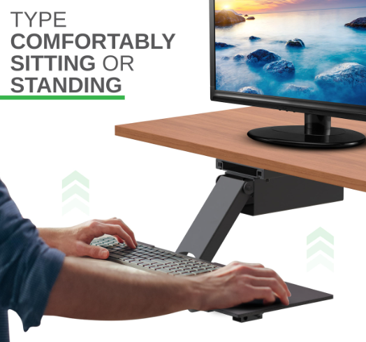KT2 Ergonomic Under Desk Adjustable Height Angle Sit to Stand Up Key Cash Converters