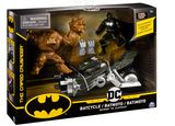 Batman 6055934 Batcycle Vehicle with Two 4" Figures, Black