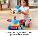 Fisher-Price 4-in-1 Ultimate Learning Bot, electronic activity toy with lights, music and educational content for infants and kids 6 months to 5 years,Multicolor