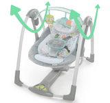 Ingenuity Swing 'n Go Portable Baby Swings, Hugs & Hoots