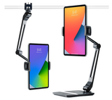 Twelve South HoverBar Duo for iPad/iPad Pro/Tablets | Adjustable Arm with Weighted Base and Surface Clamp Attachments for Mounting iPad