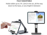 Twelve South HoverBar Duo for iPad/iPad Pro/Tablets | Adjustable Arm with Weighted Base and Surface Clamp Attachments for Mounting iPad