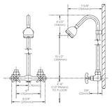 Speakman SC-1220-AF Exposed Shower with Cross Handles