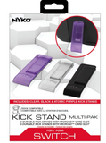 Nyko Kick Stand Multi-Pak - 3 Various Color Replacement Kickstands with Built-In SD Card Storage for Nintendo Switch