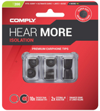 Comply Foam 200 Series Replacement Ear Tips for Bang and Olufsen, Sennheiser, Axil, MEE Audio, KZ, Bose & More | Ultimate Comfort | Unshakeable Fit|NO TechDefender | Large, 3 Pairs