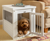 New Age Pet ecoFLEX Pet Crate/End Table, Small, Antique White