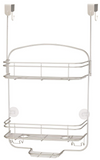 iDesign Weston Medium Metal Hanging Shower, Bath Organizer Holds Shampoo, Razors, Conditioner, Soap, Over-The-Door Caddy