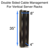 C2G Horizontal Cable Management Panel 2U 3.5in