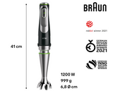 Braun MultiQuick 9 MQ9187XLI - Hand Blender with Food Processor, Chopper Masher and Whisk, Black