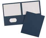 Avery Two-Pocket Folders, Dark Blue, Box of 25, Multi Pack of 5 (47985)