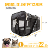 Sherpa Original Deluxe Pet Carrier, Large, Black