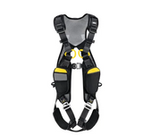 Guardian 21030 Cyclone Construction Harness with QC Chest/TB Leg/TB Waist Belt/Side D-Rings, Black/Yellow