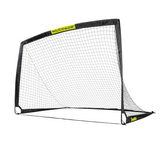 Franklin Sports Blackhawk Backyard Soccer Goal - Portable Kids Soccer Net - Pop Up Folding Indoor + Outdoor Goals - 6'6" x 3'3" - Black