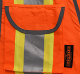 Radians SV55 Class 2 Heavy Woven Two Tone Engineer Vest with Padded Neck to Support Extra Weight in Cargo Pockets