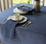 Benson Mills Chagall Spillproof Tablecloth, Indigo, 60 X 84, 456829