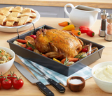 Chicago Metallic Non-Stick Roast Pan with Non-Stick Rack, 13 x 9 x 2.2 inches