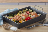 Chicago Metallic Non-Stick Roast Pan with Non-Stick Rack, 13 x 9 x 2.2 inches