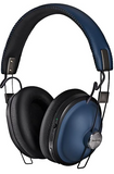 Panasonic RP-HTX90NE-A Retro Modern Style Headphone w Noise Cancellation, Blue