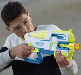 Nerf Hyper Bundle, Siege-50 Pump-Action Blaster, 65 Nerf Hyper Rounds, Up To 110 FPS Velocity, Eyewear