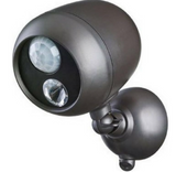 Mr Beams MB360 Wireless LED Spotlight with Motion Sensor and Photocell, Dark Brown