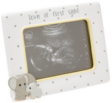 Precious Moments Elephant Love at First Sight Ultrasound 4 x 6 Resin & Glass 183407 PHOTO FRAME, One Size, Multi