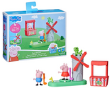 Peppa Pig Peppa's Club Peppa's Mini Golf Preschool Playset Toy, Features 2 Figures and Spinning Windmill, for Ages 3 and Up