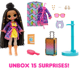 L.O.L. Surprise! OMG World Travel Sunset Fashion Doll with 15 Surprises Including Fashion Outfit, Travel Accessories and Reusable Playset – Great Gift for Girls Ages 4+,Multicolor,576570