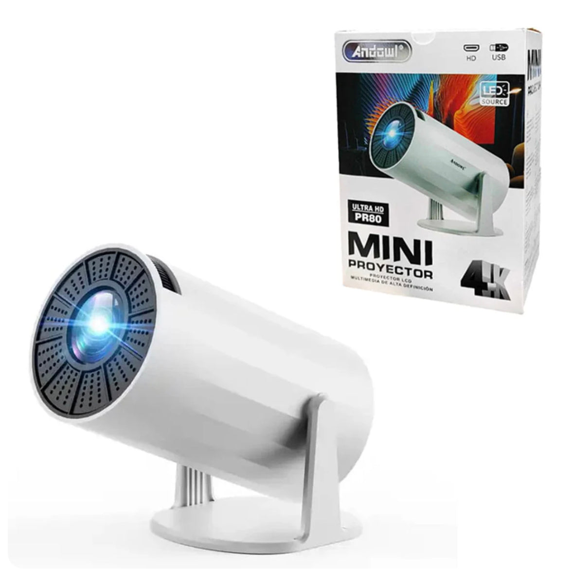 Andowl PR80 Ultra HD 4K Mini Projector Main image