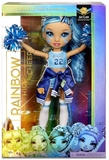 Rainbow Cheer Skyler Bradshaw Blue Cheerleader Fashion Doll with Pom Poms, Great for Kids 6-12 Years