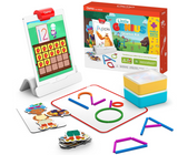 Osmo-Little Genius Starter Kit for iPad + Early Math Adventure-6 Educational Learning Games Ages 3-5-Counting, Shapes,Phonics & Creativity