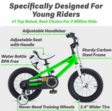 Royalbaby Freestyle Kids Bike 14 Inch Sport Bicycle for Boys Girls Ages 3+ Years