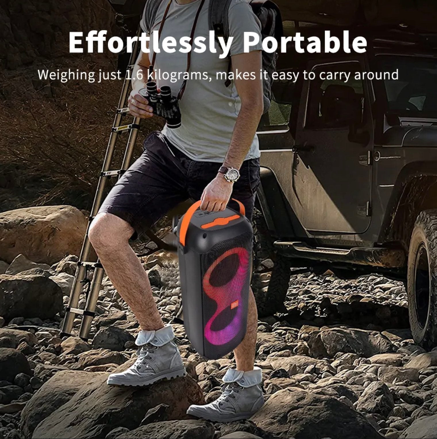 SING E ZQS4277 Portable Dual 4Inch Multi Media Speaker Secondary image