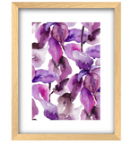 Poster Hub Watercolour Hyacinth Flower Art Decor