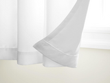 Exclusive Home Cabana Solid Indoor/Outdoor Light Filtering Grommet Top Curtain Panel, 54"x84", Winter White, Set of 2