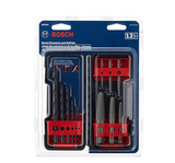 BOSCH BSPE6D 12Piece Steel Spiral Flute Screw Extractor Set