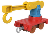 Thomas & Friends Motorized Toy Set Muddy Fix ‘em Up Friends Carly the Crane & Sandy the Rail Speeder for Preschool Pretend Play Kids Ages 3+ Years