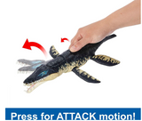 Jurassic World Dominion Dinosaur Figure Gigantic Trackers Stegosaurus with Attack Motion & Tracking Gear, Toy Gift with Physical & Digital Play